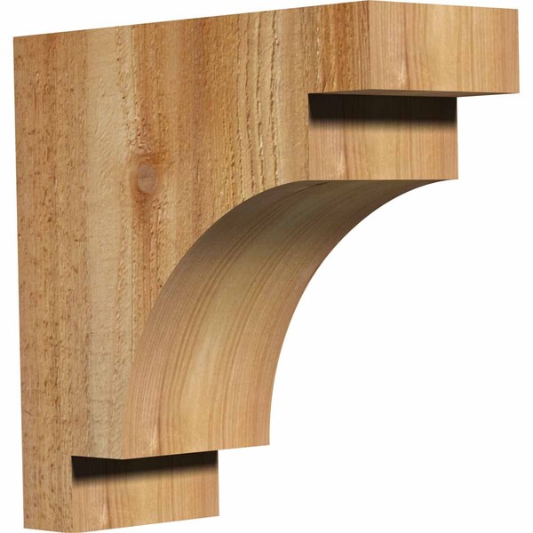 Ekena Millwork Mediterranean Rough Sawn Corbel, Western Red Cedar, 4"W x 10"D x 10"H COR04X10X10MED00RWR - main